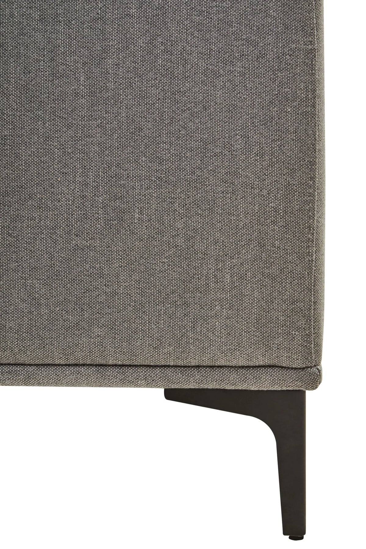 Cassis Grey Fabric 3 Seat Right Chaise Sofa