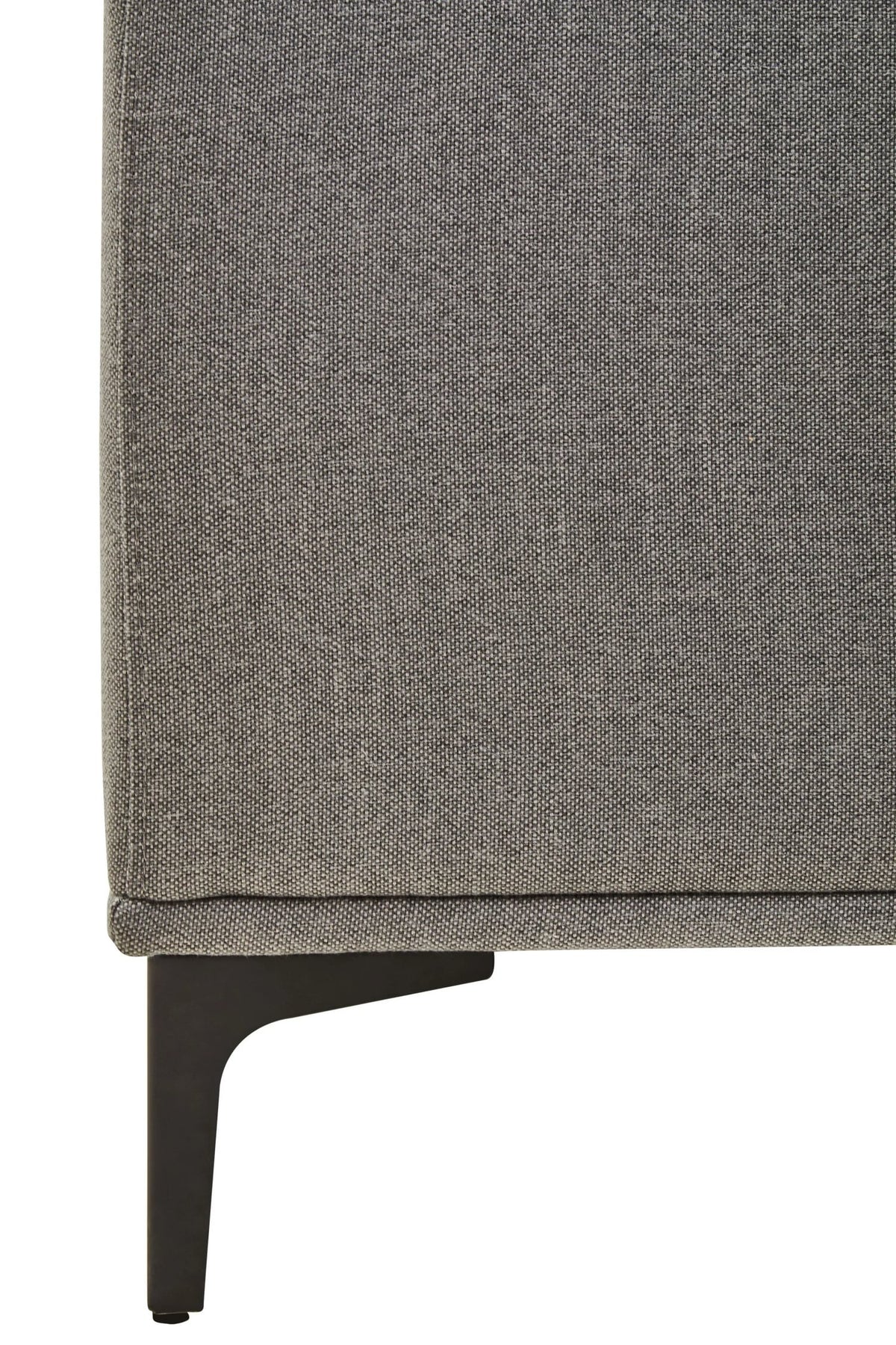 Cassis Grey Fabric 3 Seat Left Chaise Sofa