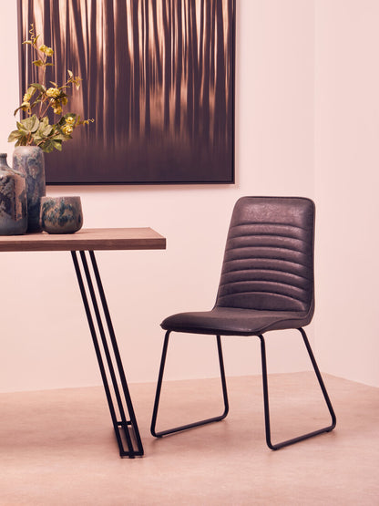 Nova Black Leather Effect Chair