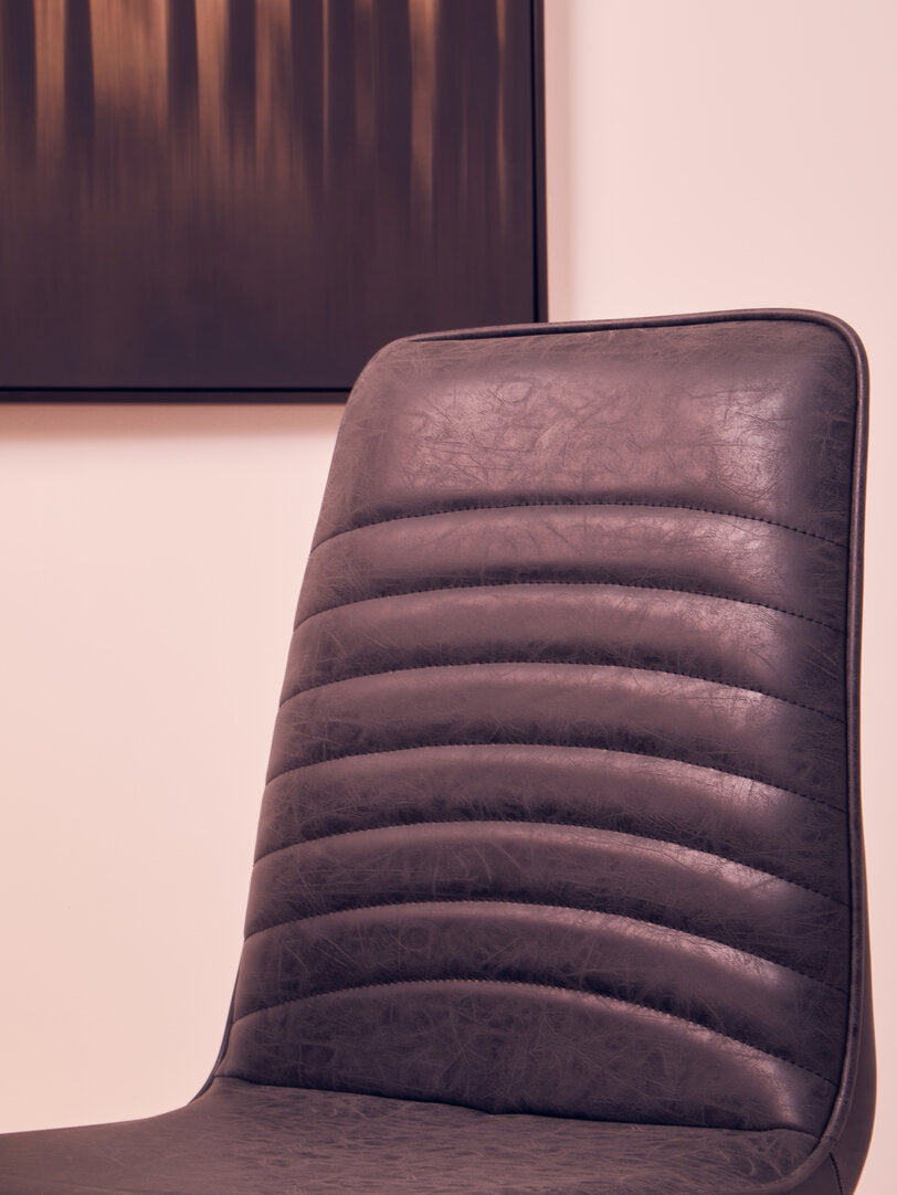 Nova Black Leather Effect Chair