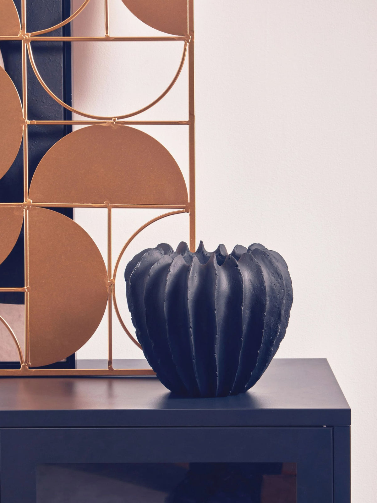 Alpine Gold Finish Semicircle Design Wall Art