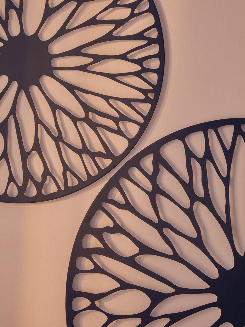 Alpine Large Black Floral Design Wall Art