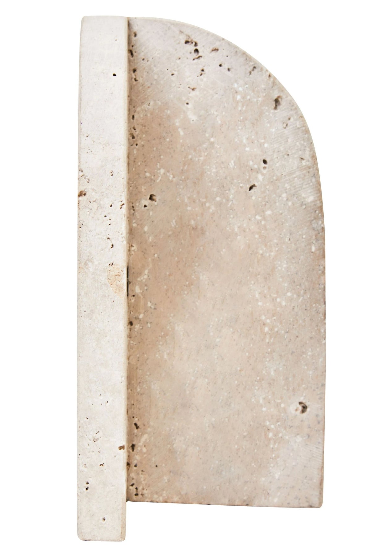 Roman Travertine Set of 2 Arched Bookends