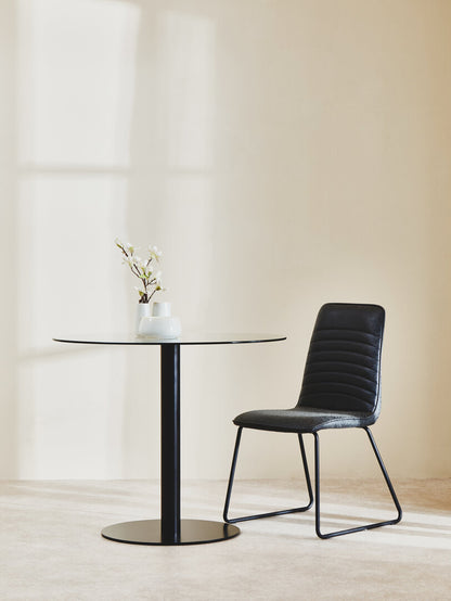 Nova Black Leather Effect Chair