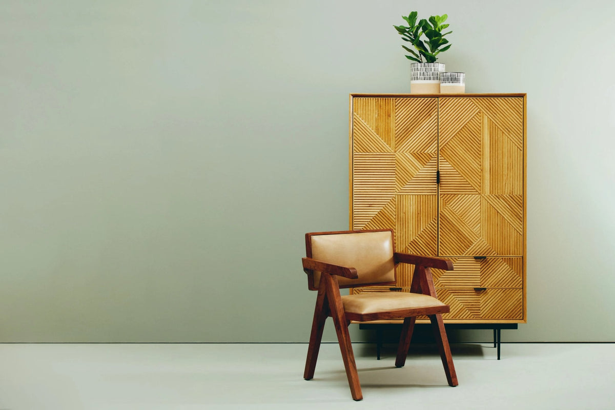 Tulum Natural Finish Cabinet with Drawers