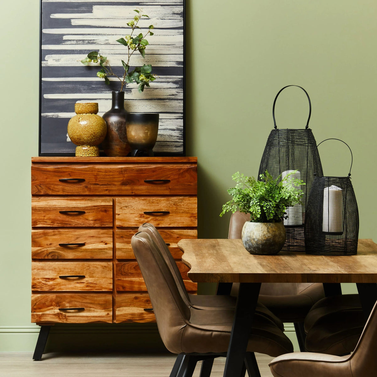 Nashira 9 Drawer Acacia Chest