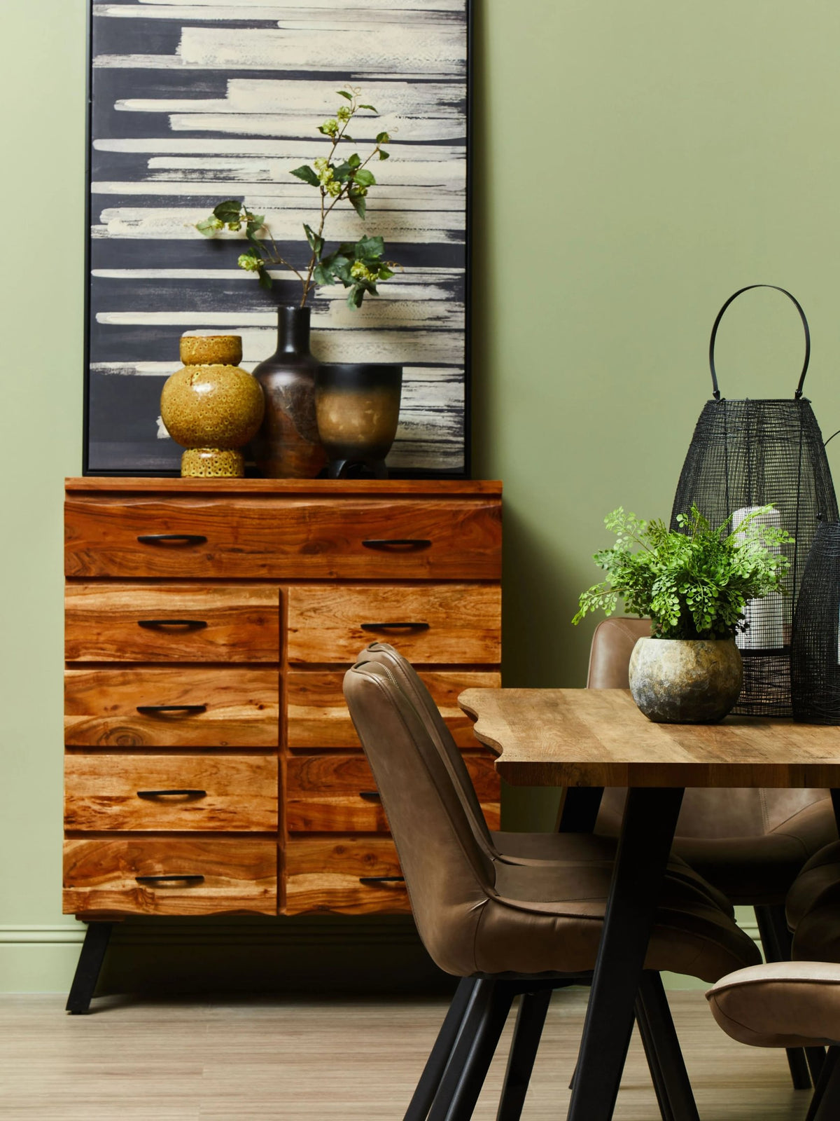 Nashira 9 Drawer Acacia Chest