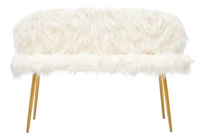 Ochre Sofa With Gold Finish Legs