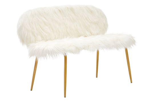 Ochre Sofa With Gold Finish Legs