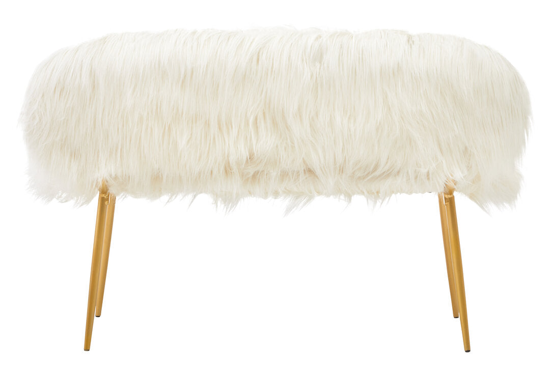 Ochre Sofa With Gold Finish Legs