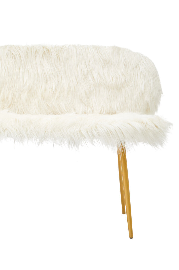 Ochre Sofa With Gold Finish Legs