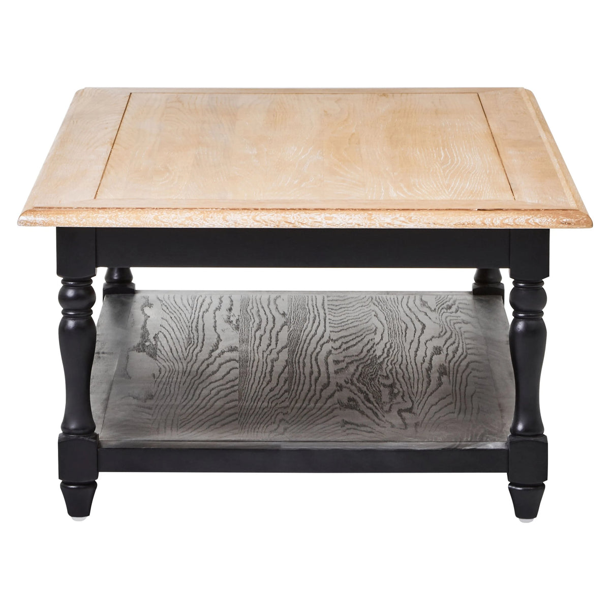 Chelsea Townhouse Grey Wash and Antique Black Rectangular Coffee Table