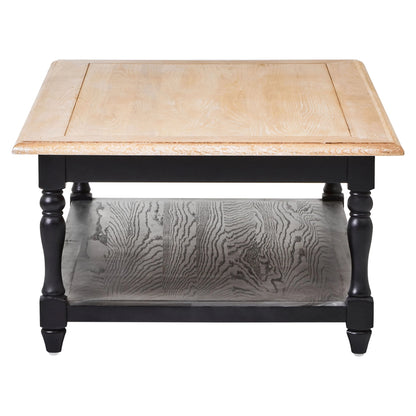 Chelsea Townhouse Grey Wash and Antique Black Rectangular Coffee Table