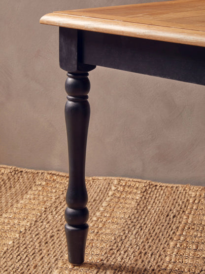 Chelsea Townhouse Grey Wash and Antique Black Square Side Table