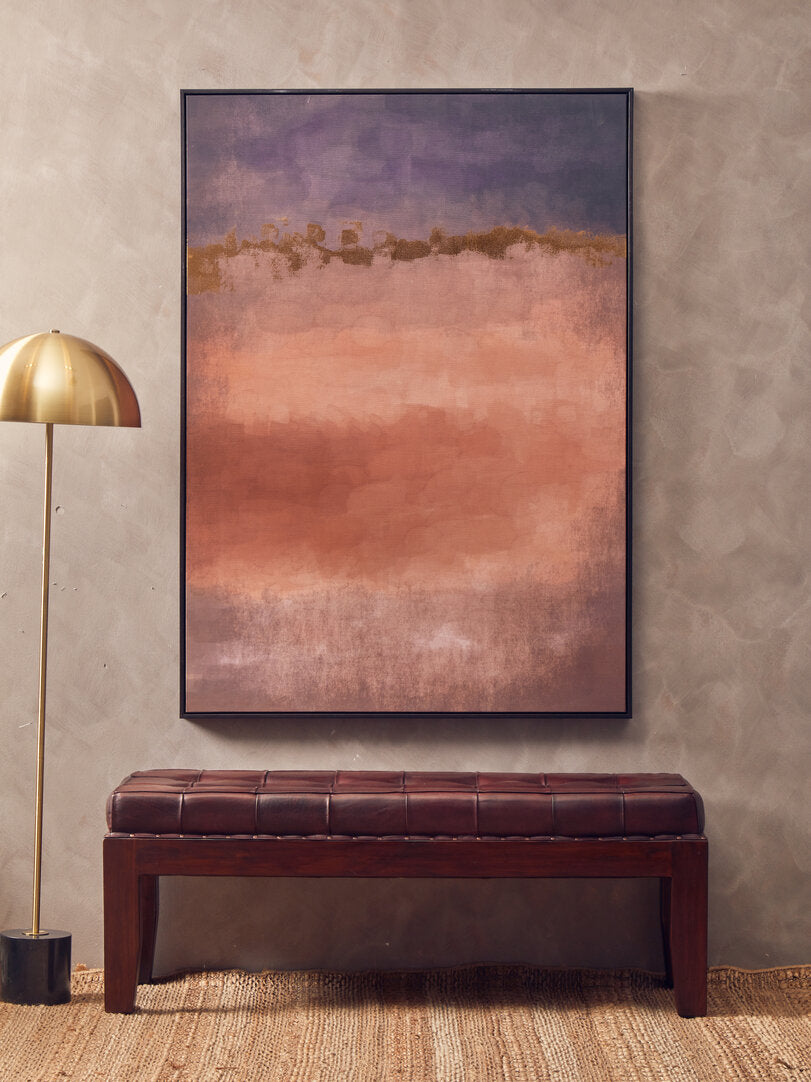 Stirling Floor Lamp in Brushed Brass and Marble Base