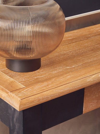 Willow Large Ribbed Smoked Glass Table Lamp