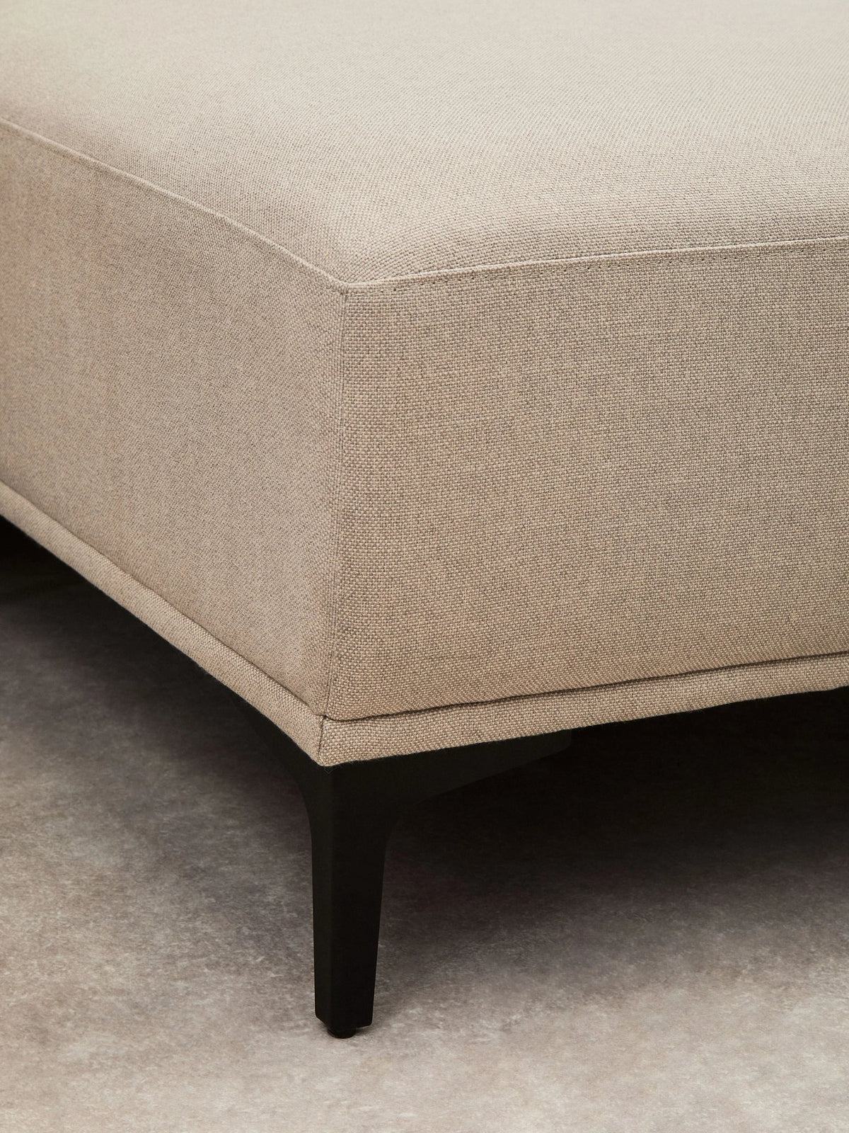 Cassis Natural Fabric 3 Seat Right Chaise Sofa