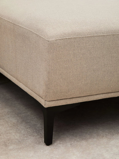 Cassis Natural Fabric 3 Seat Right Chaise Sofa