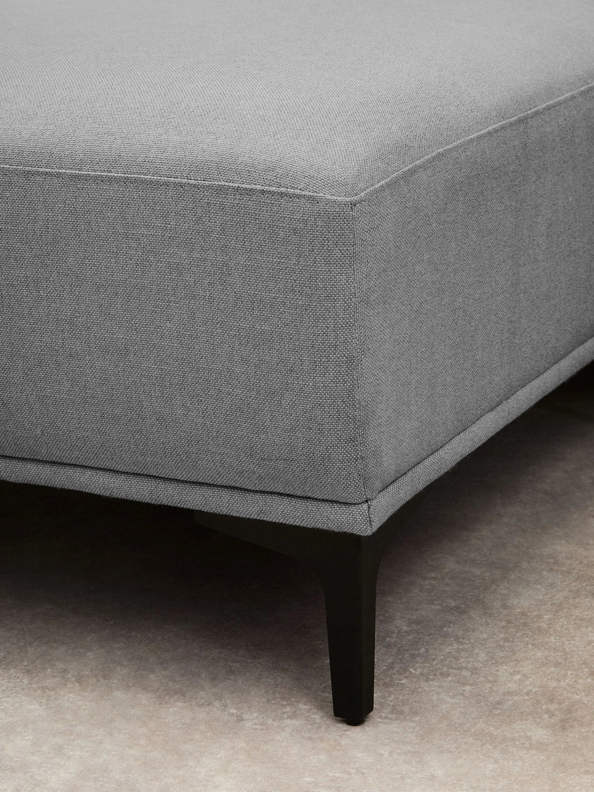Cassis Grey Fabric 3 Seat Left Chaise Sofa