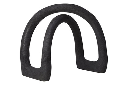 Silhouette Textured Black Sculpture
