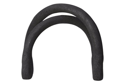 Silhouette Textured Black Sculpture