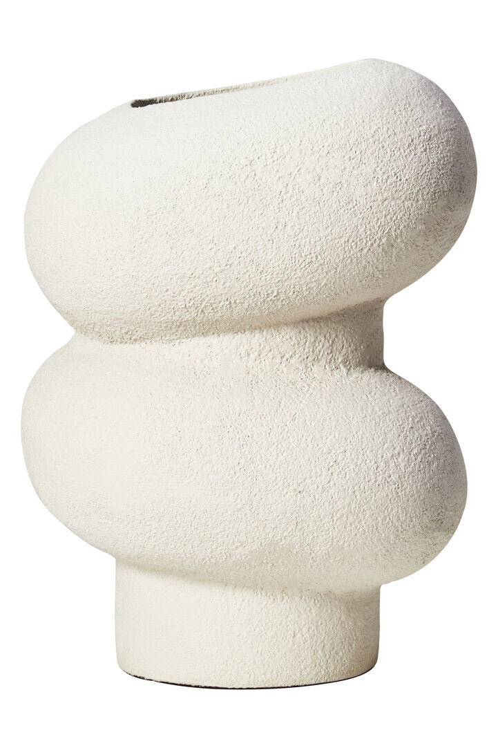Sahara Small Textured White Bubble Vase