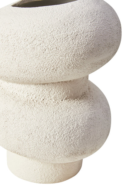 Sahara Small Textured White Bubble Vase