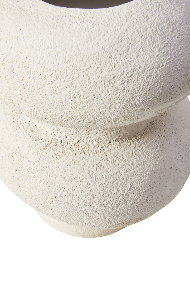 Sahara Small Textured White Bubble Vase