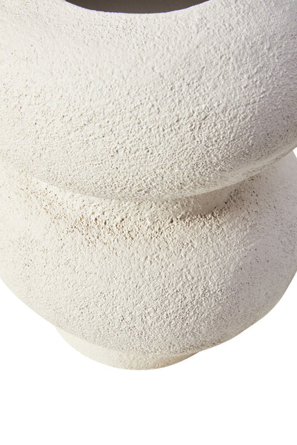 Sahara Small Textured White Bubble Vase