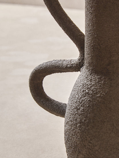 Silhouette Small Textured Grey Vase