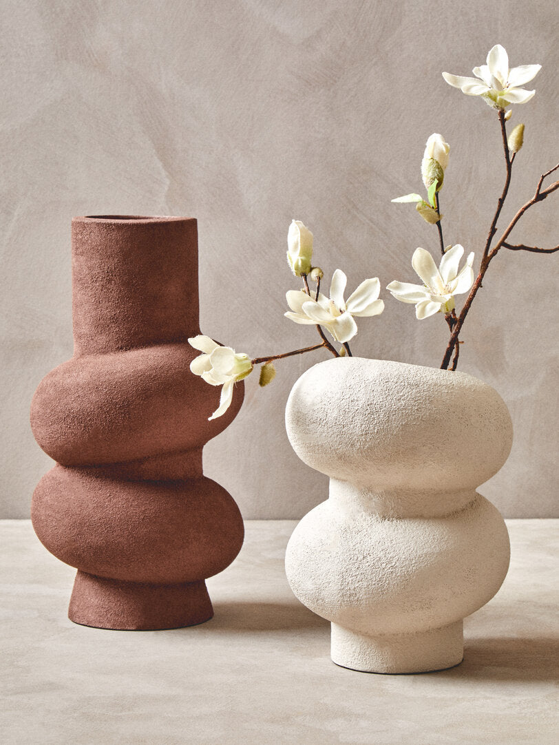 Sahara Small Textured White Bubble Vase