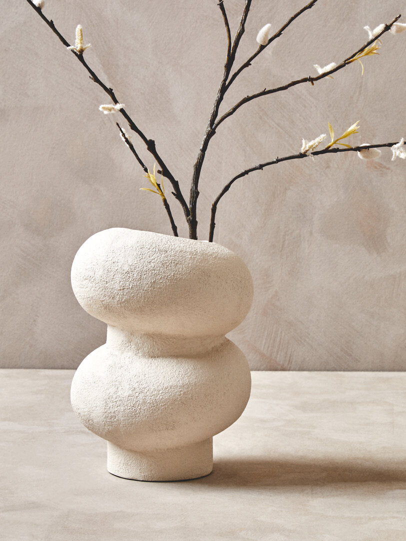 Sahara Small Textured White Bubble Vase