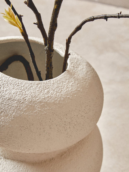 Sahara Small Textured White Bubble Vase