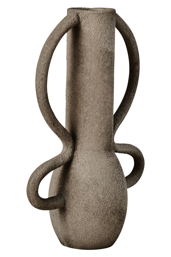 Silhouette Small Textured Grey Vase