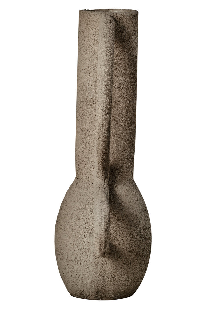 Silhouette Small Textured Grey Vase