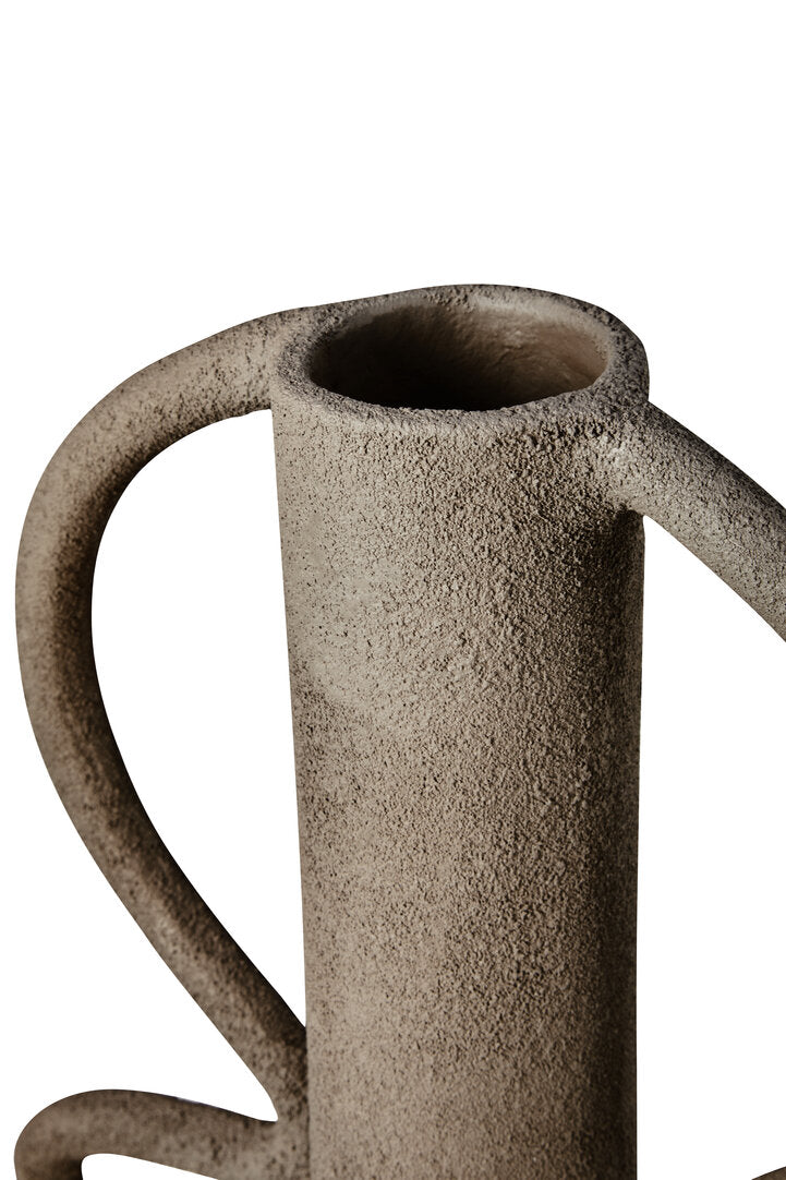 Silhouette Small Textured Grey Vase