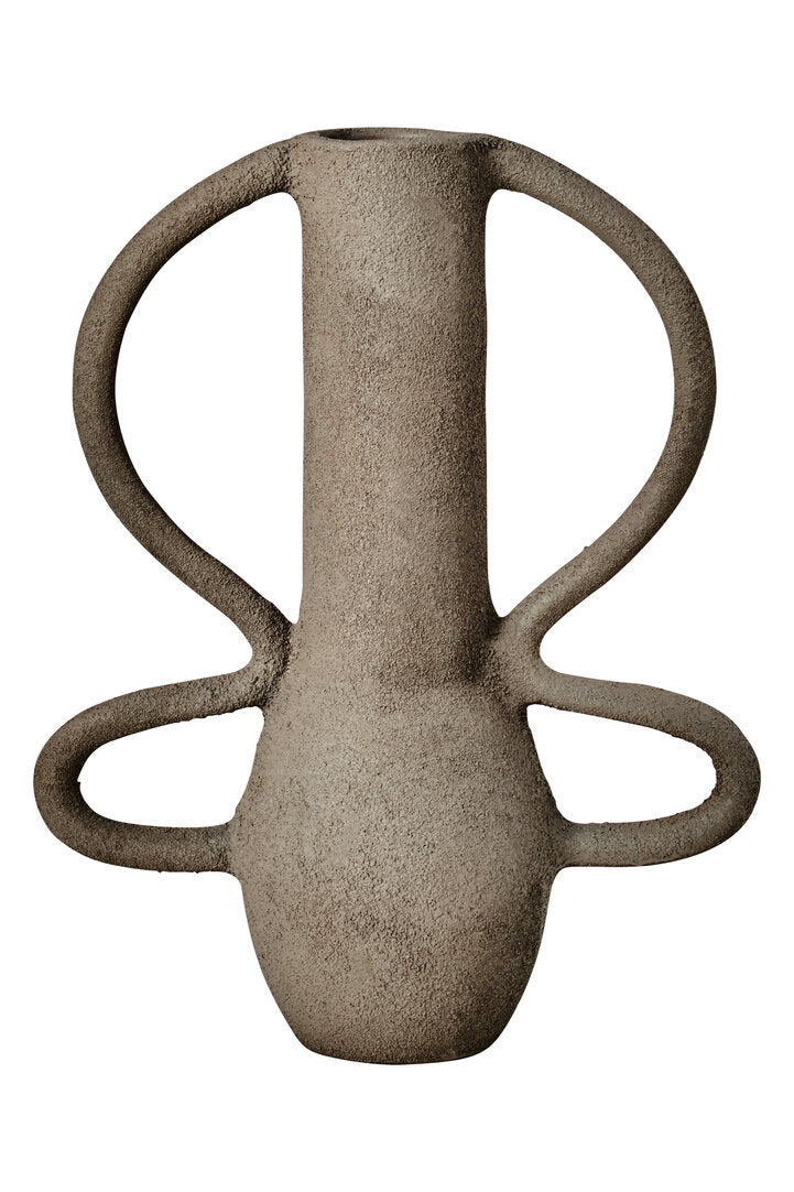 Silhouette Small Textured Grey Vase