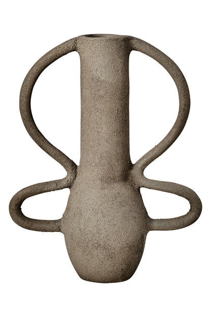 Silhouette Small Textured Grey Vase
