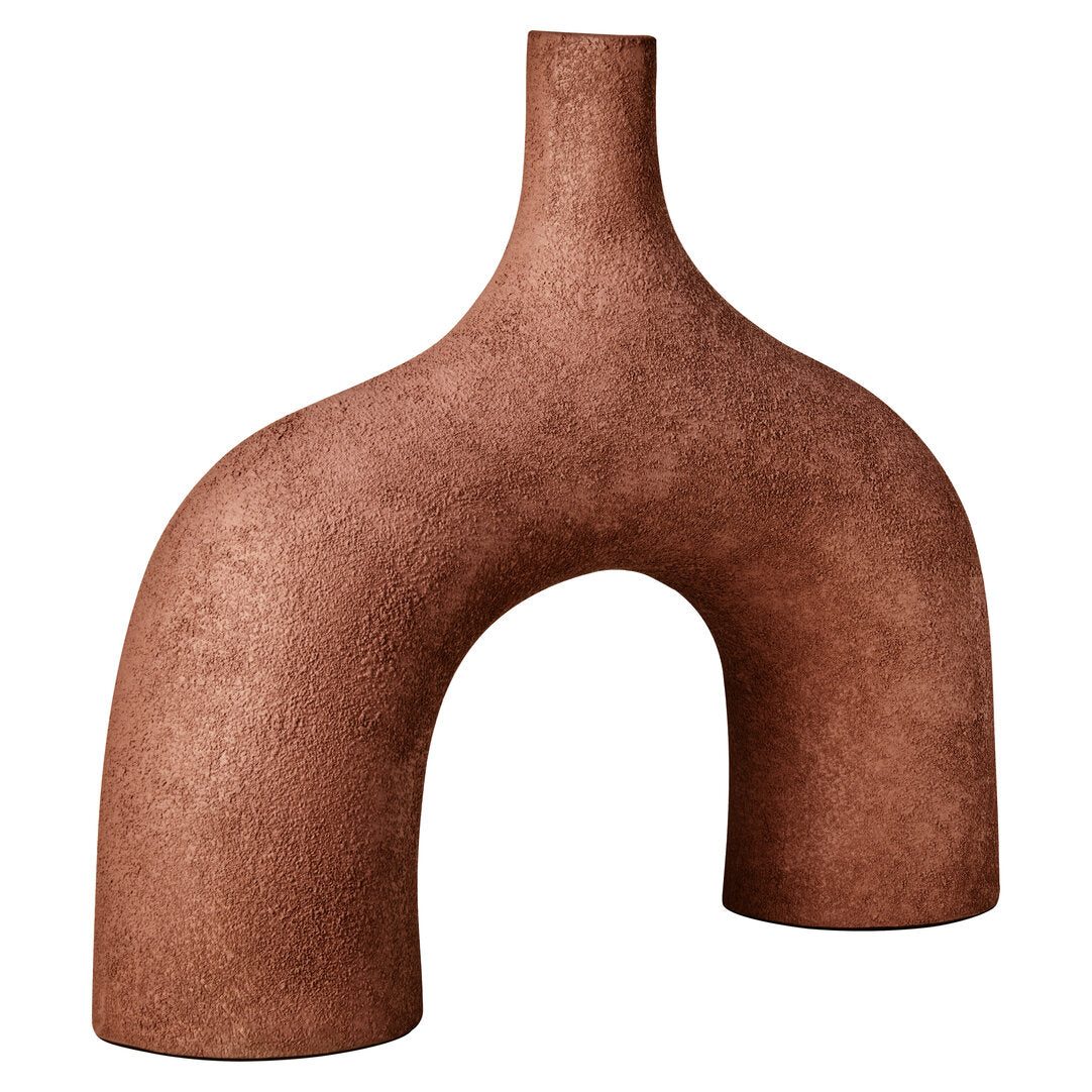 Sahara Large Textured Red Abstract Vase