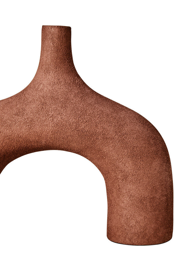 Sahara Large Textured Red Abstract Vase