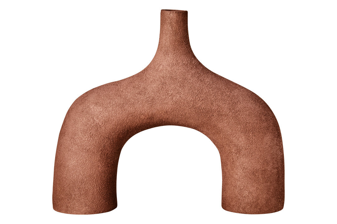 Sahara Large Textured Red Abstract Vase