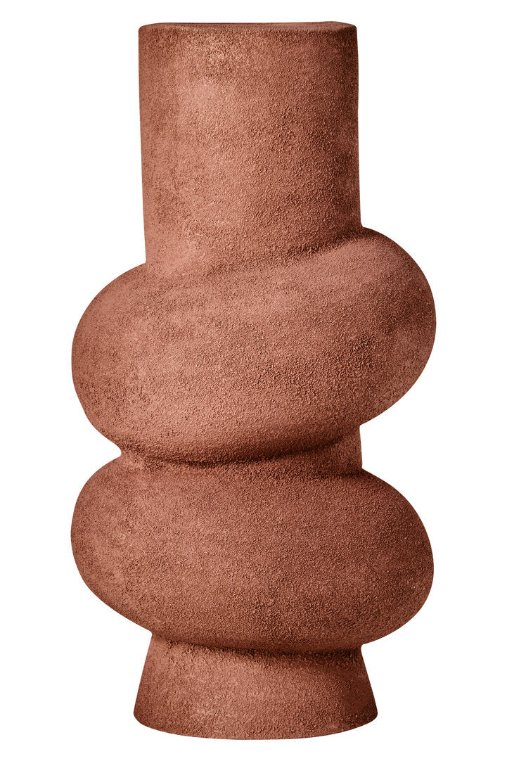 Sahara Large Textured Red Bubble Vase