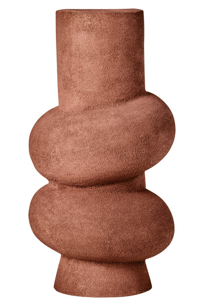 Sahara Large Textured Red Bubble Vase