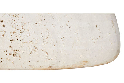 Roman Travertine Bowl with Raised Edges