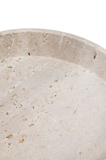 Roman Travertine Bowl with Raised Edges