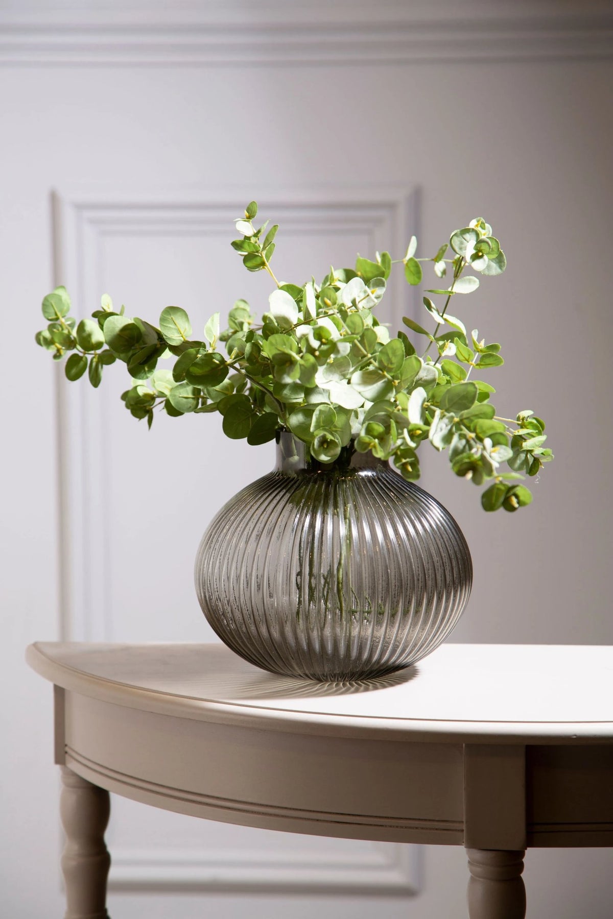 Brume Large Smoked Grey Glass Vase