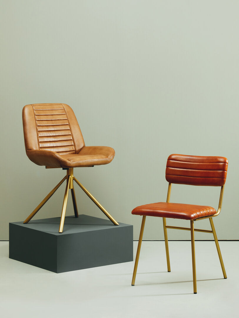 Dakota Brown Leather Chair