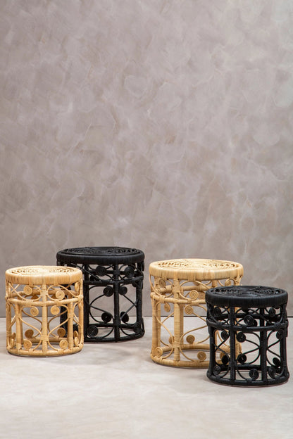 Rinjani Set Of Two Natural Rattan Tables