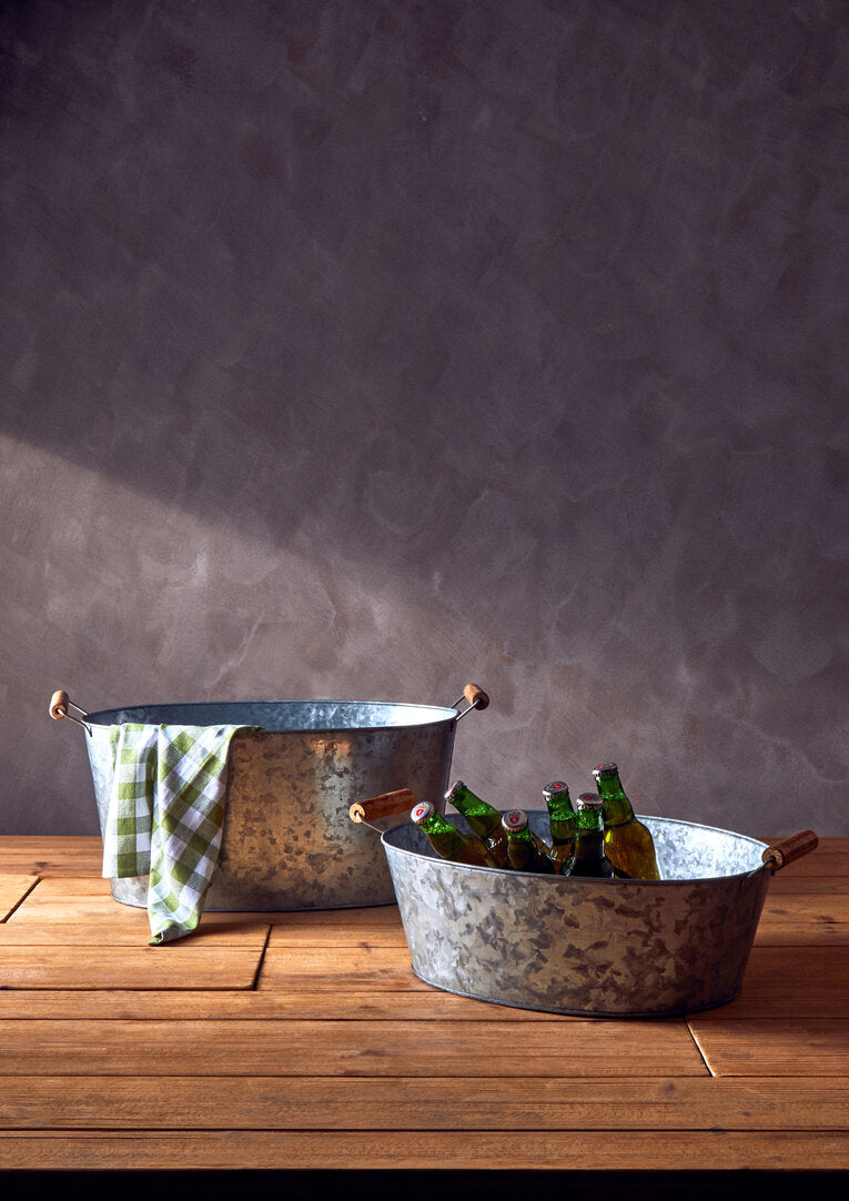 Estate Galvanised Steel Drinks Tub