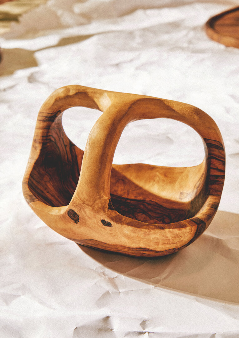 Rhythm Olive Wood Fruit Bowl